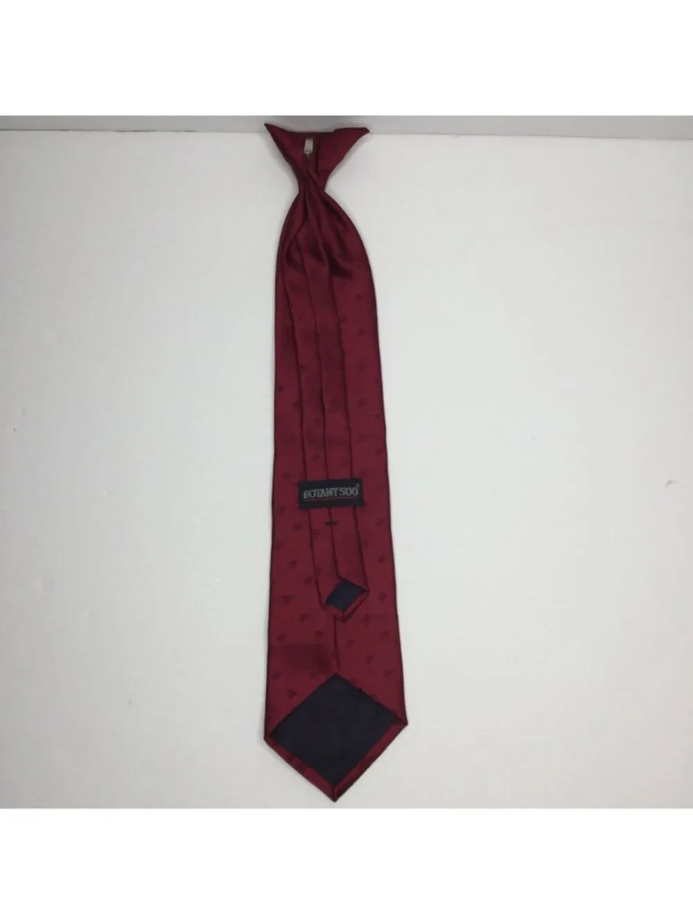 Botany 500 Boys Red Clip-on Tie Fancy Dressy Work Office Church